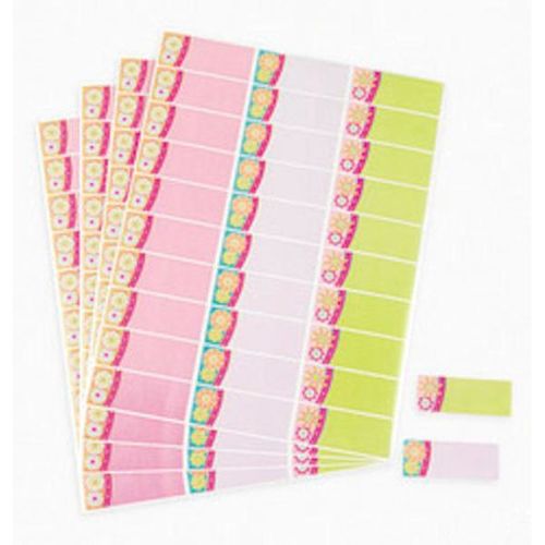 Floral Stripe Address Labels Case Pack 5