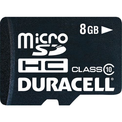 DURACELL DU-3IN1C1008G-C Class 10 microSD(TM) Card with Universal Adapter (8GB)