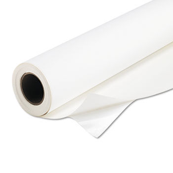 Production Self-Adhesive Satin Poly Poster Plus, 50"" x 100 ft, White