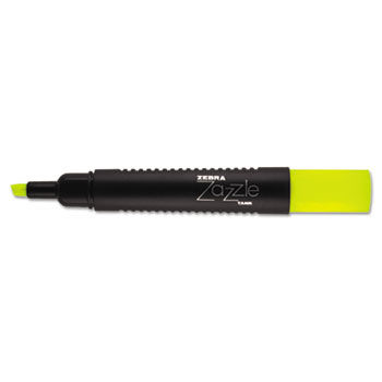 Zazzle Tank Highlighter, Chisel Tip, Yellow