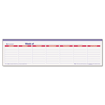 Mini Weekly Wall Calendar With Dry Erase Surface, 15"" x 14"", White