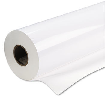 Production Glossy Poly Poster Plus, 8 mil, 36"" x 200 ft. Roll, White