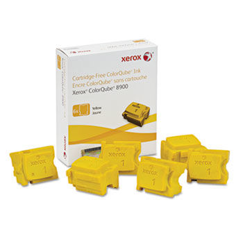 108R01016 Ink Stick, 16900 Page-Yield, Yellow, 6/Box