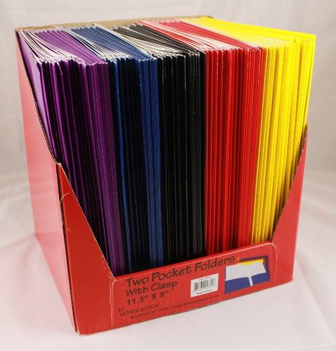 Premium Two Pocket / 3 Fasteners Folders - 8.5"" x 11"" Case Pack 100