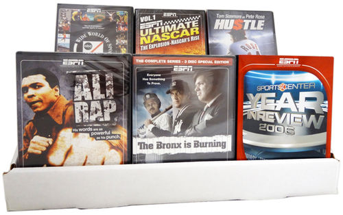 ESPN 48 Pack Assorted Sports DVD Display Case Pack 48