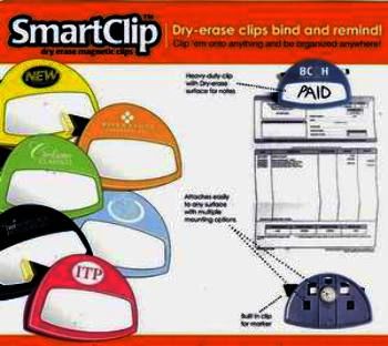 Smart Clip Heavy Duty Magnetic Clip with Dry Erase Surface Case Pack 72