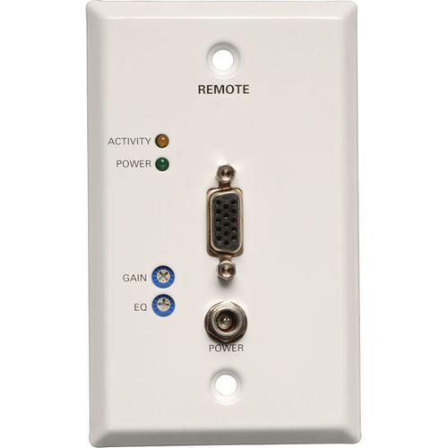 VGA Over CAT5 Receivers - Wallplate