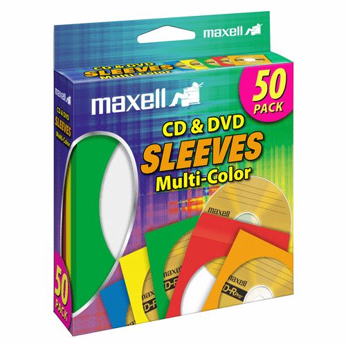 Sleeve CD/DVD Multi-Color 50/pk CD-401