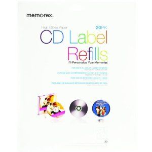 Labels CD White Photo Gloss 20/pk