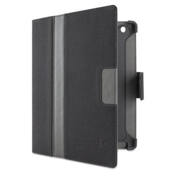 Cinema Stripe Folio with Stand, for iPad 2/3, Black/Gray