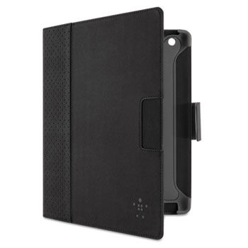 Cinema Dot Folio Case with Stand, for iPad 2/3, Gray/Black