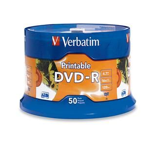 Disc DVD-R 4.7GB 16X Branded Wht IJ 50/pk Spindle