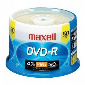 Disc DVD-R 4.7GB for General use branded 16X 50/spindle