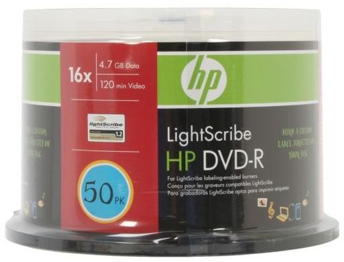 Disc DVD-R 4.7GB 16X LightScribe 50/PK Cake Box