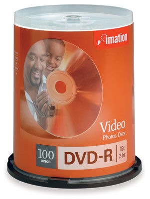 Disc DVD-R 4.7GB for General use 16X 100/pk Spindle