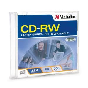 Disc CD-R/W 80 min branded 700MB 32X Ultra Speed Plus Slim Case