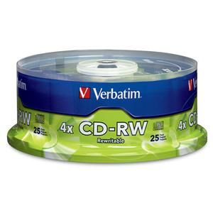 Disc CD-R/W 80 min 700MB  Branded 2X - 4X  25 PK Spindle TAA