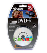 Disc DVD-R 1.4GB Mini 8CM 20/PK Spindle/Blister