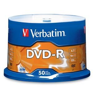 Disc DVD-R 4.7GB 16X Branded 50/PK Spindle