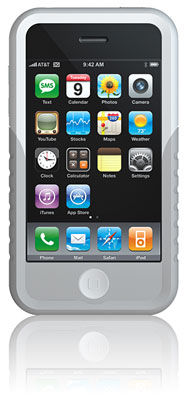 Tuffwrap Case for iPhone 3G  2-Tone Gray/Gray