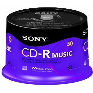 Disc CD-R 80 min branded Music 50/pk Spindle