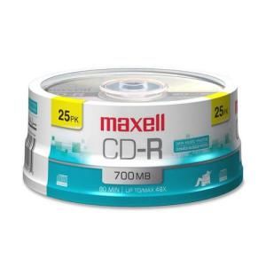 Disc CD-R 80 min branded 25/pk Spindle