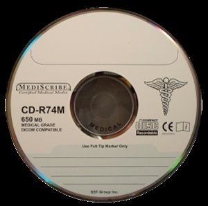 Disc CD-R 80 min MEDICAL Grade 700MB Silver Thermal Printable