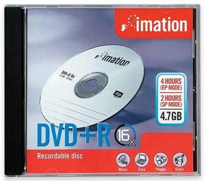 Disc DVD+R 4.7GB for General use16X Single Jewel Case