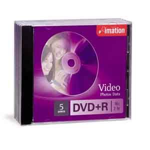 Disc DVD+R 4.7GB for General use 16X 5/pk Jewel