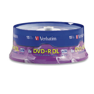 Disc DVD+R DL 8.5GB 8X Branded 15pk Spindle