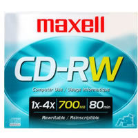 Disc CD-R/W 80 min branded slimline