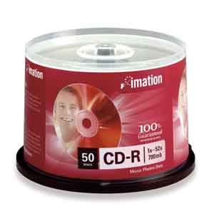 Disc CD-R 80 min branded spindle  bulk