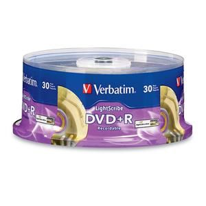 Disc DVD+R 4.7GB 16X LightScribe 30pk/spindle TAA