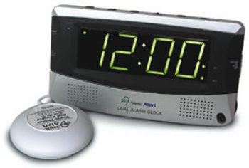 Dual Alarm Clock w/ Bed Shaker