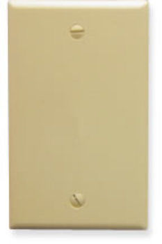 Flush Wall Plate Blank IVORY