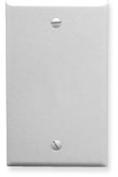 Flush Wall Plate Blank WHITE