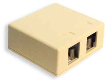 IC107SB2IV - SURFACE BOX 2PT Ivory