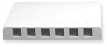 IC107SB6WH - 6Pt Surface Box - White