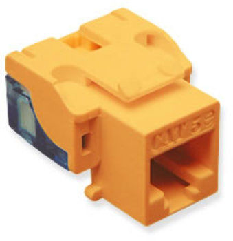 IC107E5COR - 25PK Cat5 Jack - Orange