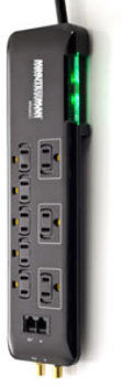 SLIM, 8 OUTLET 3420 JOULE SURGE STRIP