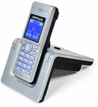 DECT Cordless w/Headset Jack/Belt Clip