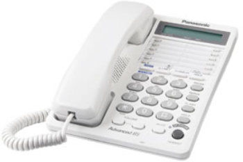 2-Line Feature Phone w/LCD - White