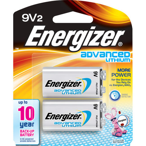 Energizer Advanced Lithium 9-Volt Battery (2-Pack)