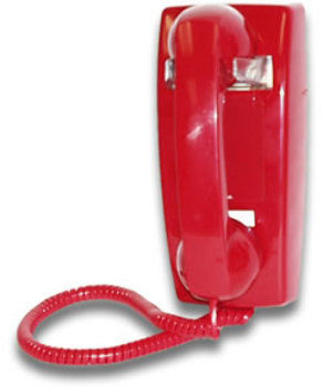 Hot Line Wall Phone - Red