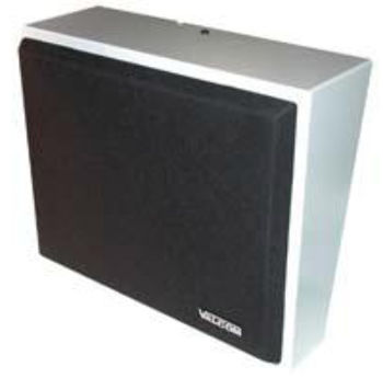 8"" Amplified Wall Speaker, Metal, Black