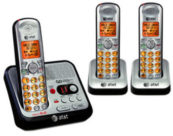 DECT 6.0 Digital Three Handset Cordless System