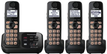 Dect 6.0+ Cordless, ITAD, 4HS, Black