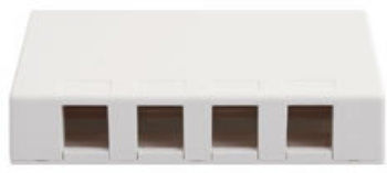 IC107SB4WH SURFACE BOX, 4 PORT WHITE