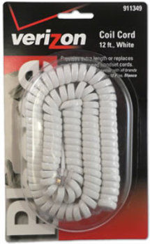 12' WHITE Handset Cord