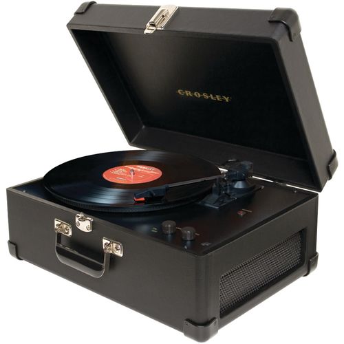 CROSLEY RADIO CR6249A-BK Deluxe Keepsake USB Turntable (Black)